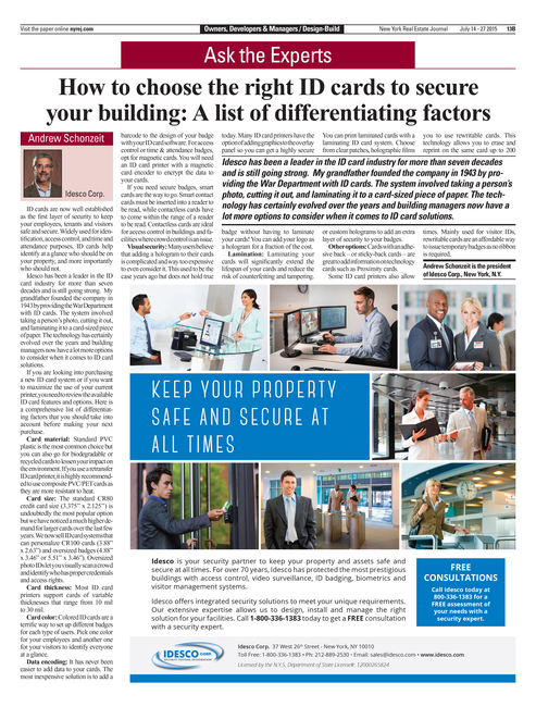 How to choose the right ID cards to secure your building: A list of differentiating factors