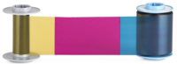 Fargo RBN2 HDP6600 YMCK: Full-color ribbon with resin black panel – 750 prints